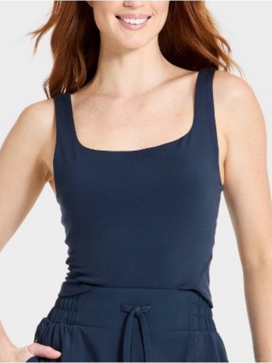 all in motion Tops - all in motion super flex Navy Square Neck cropped Tank NWT 8